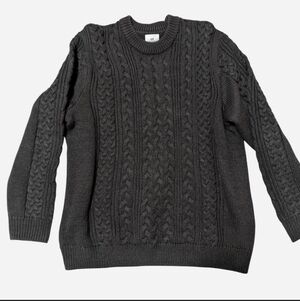 Men Heavyweight Cable Knit Sweater